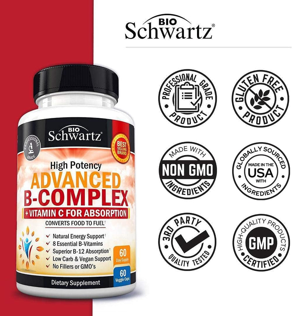 Etiqueta nutricional BioSchwartz en primer plano mostrando ingredientes clave
