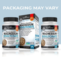 BioSchwartz etiqueta nutricional legible resaltando la forma bisglicinato y pureza del producto