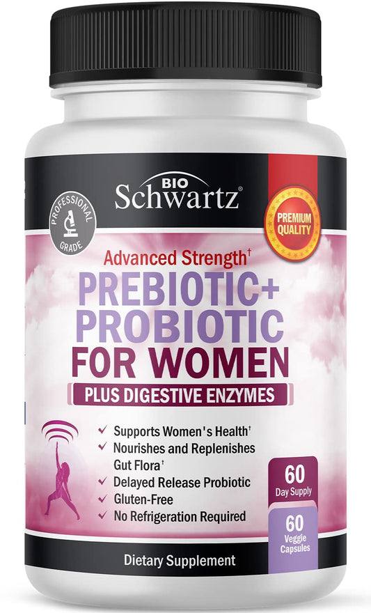 BioSchwartz frasco frontal mostrando etiqueta y beneficio diario