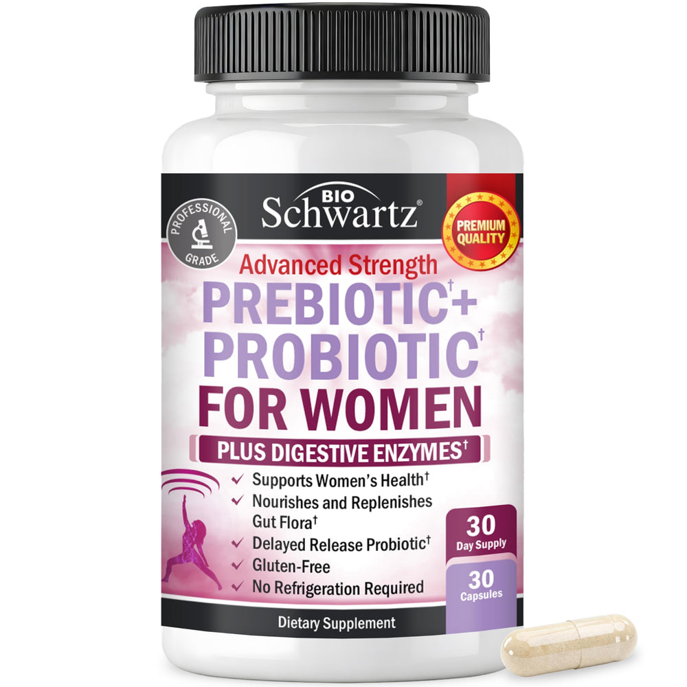 BioSchwartz frente del empaque mostrando la fórmula para mujer y beneficios