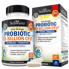 BioSchwartz envase frontal mostrando la etiqueta y beneficios claros