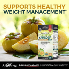 Frasco BioSchwartz junto a alimentos saludables para apoyo complementario
