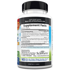 BioSchwartz etiqueta con ingredientes y certificaciones para tranquilidad