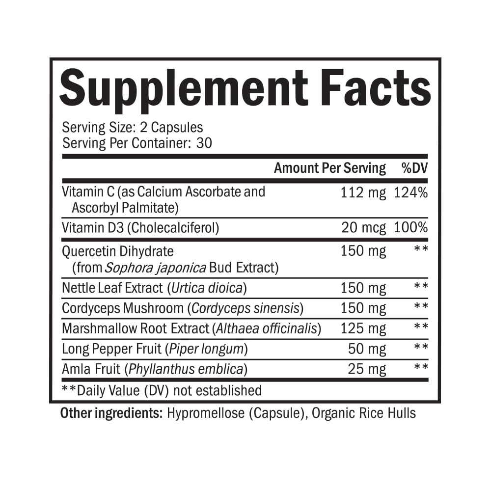 BioSchwartz etiqueta con información nutricional y pautas claras de uso