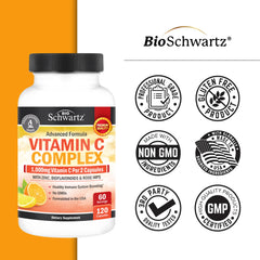 BioSchwartz cápsulas en mesa de desayuno saludable, complementa la dieta