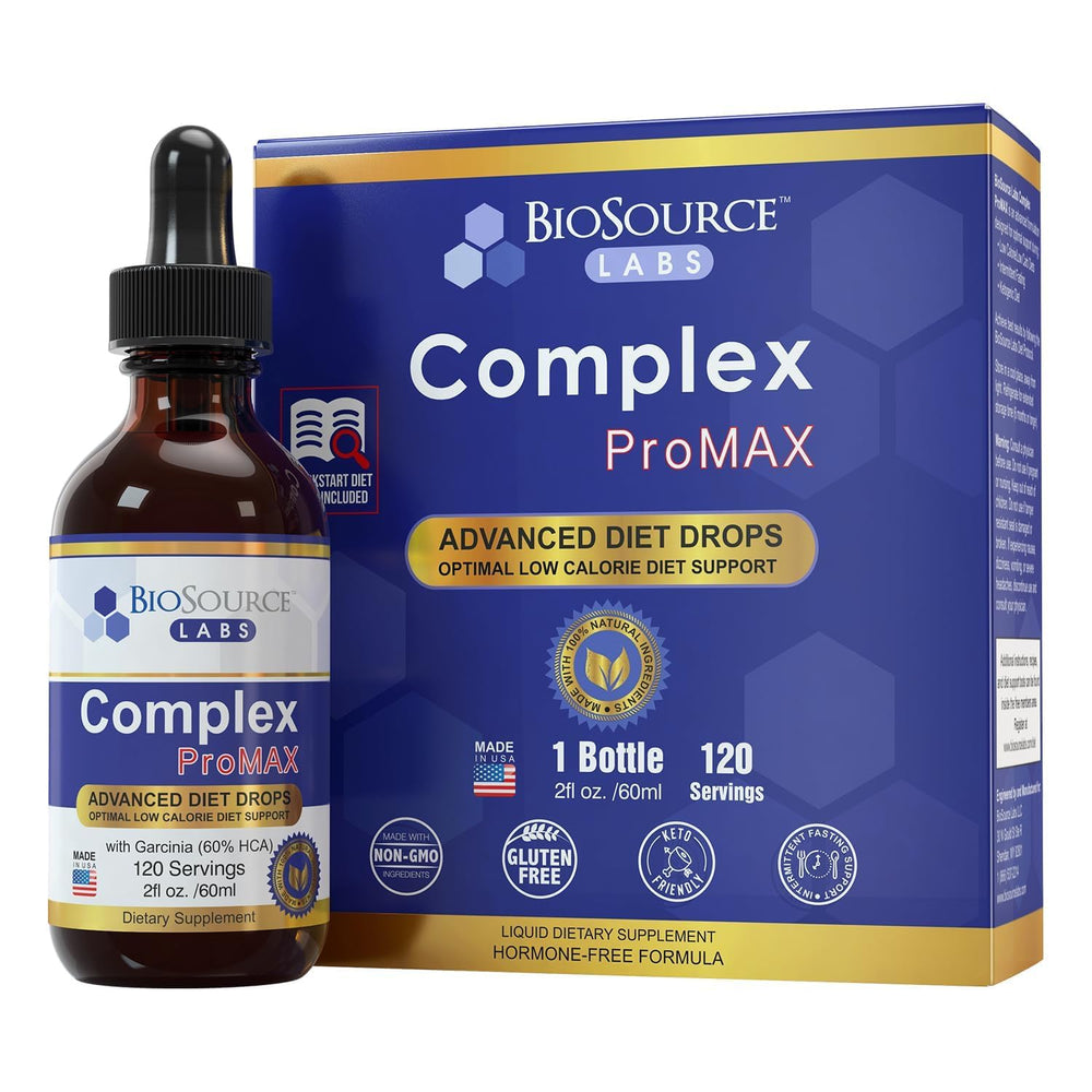 BioSource Labs frasco frontal mostrando la presentación y beneficio práctico