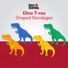 BioSwiss surtido de curitas con cuatro dinosaurios, variedad visual