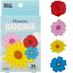 BioSwiss paquete frontal de curitas florales, protección higiénica