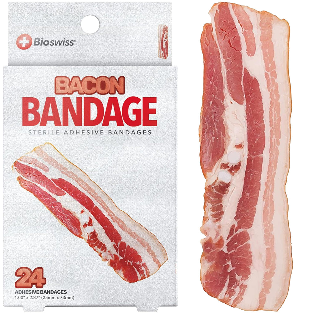 BioSwiss empaque frontal mostrando diseño bacon y protección higiénica