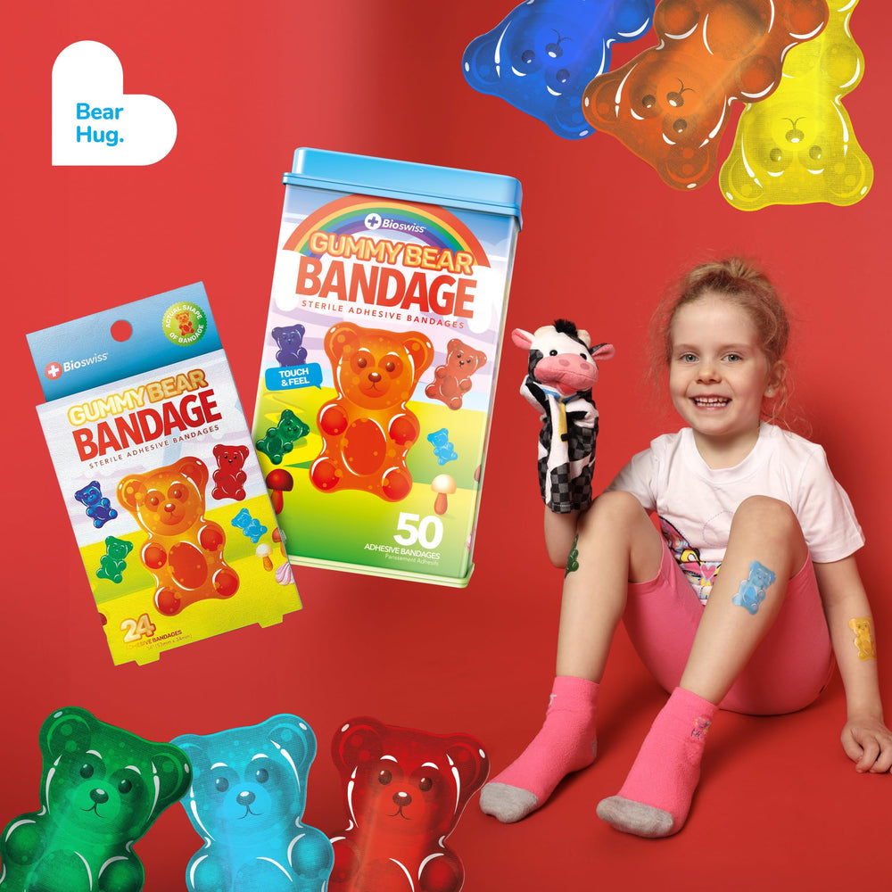 BioSwiss conjunto de diseños coloridos en forma de osito para niños menos ansiedad