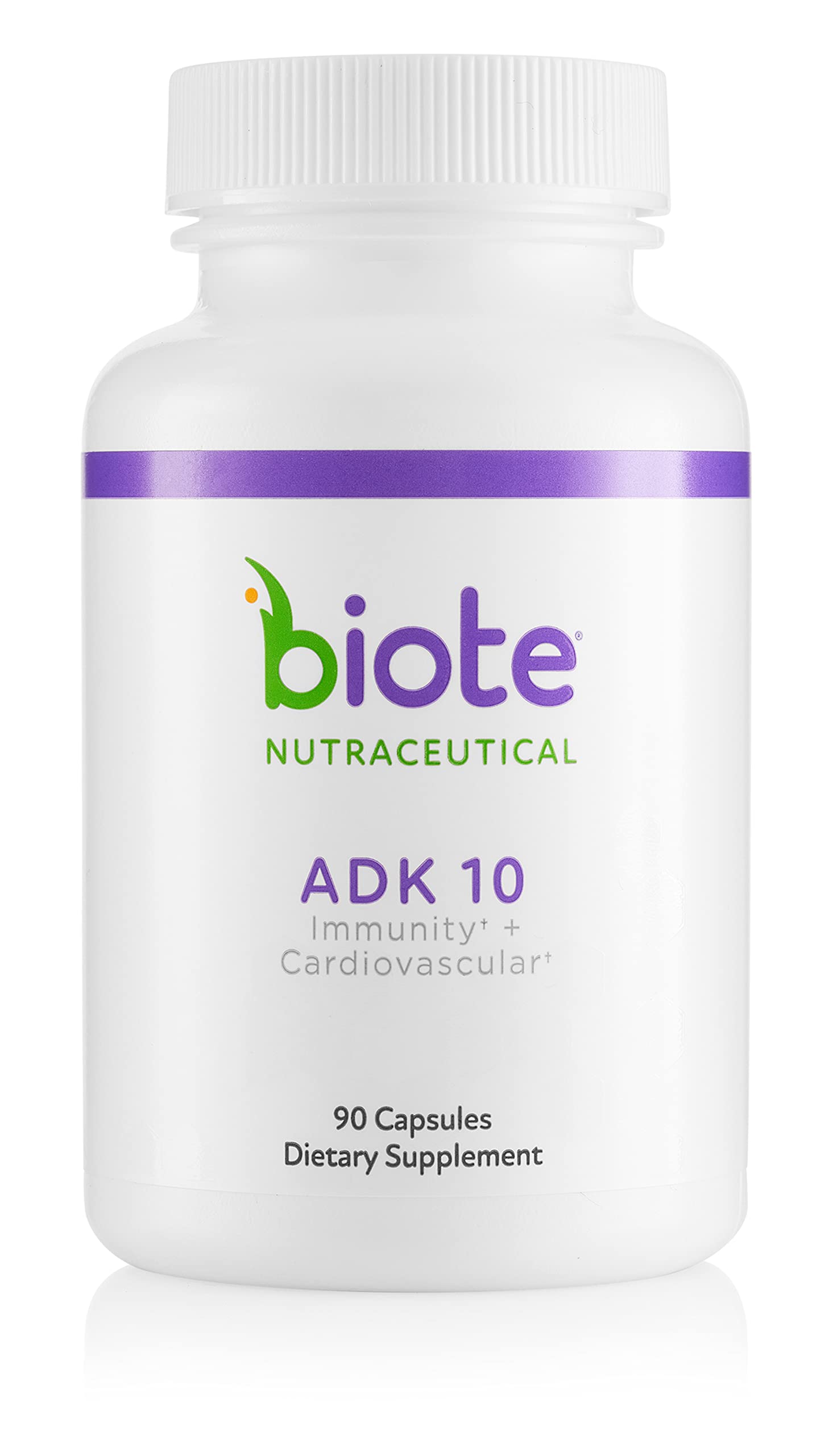 Biote ADK 10 frente del envase mostrando 90 cápsulas y beneficios claros