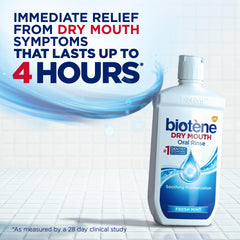 Biotene etiqueta legible destacando sin alcohol y beneficio hidratante