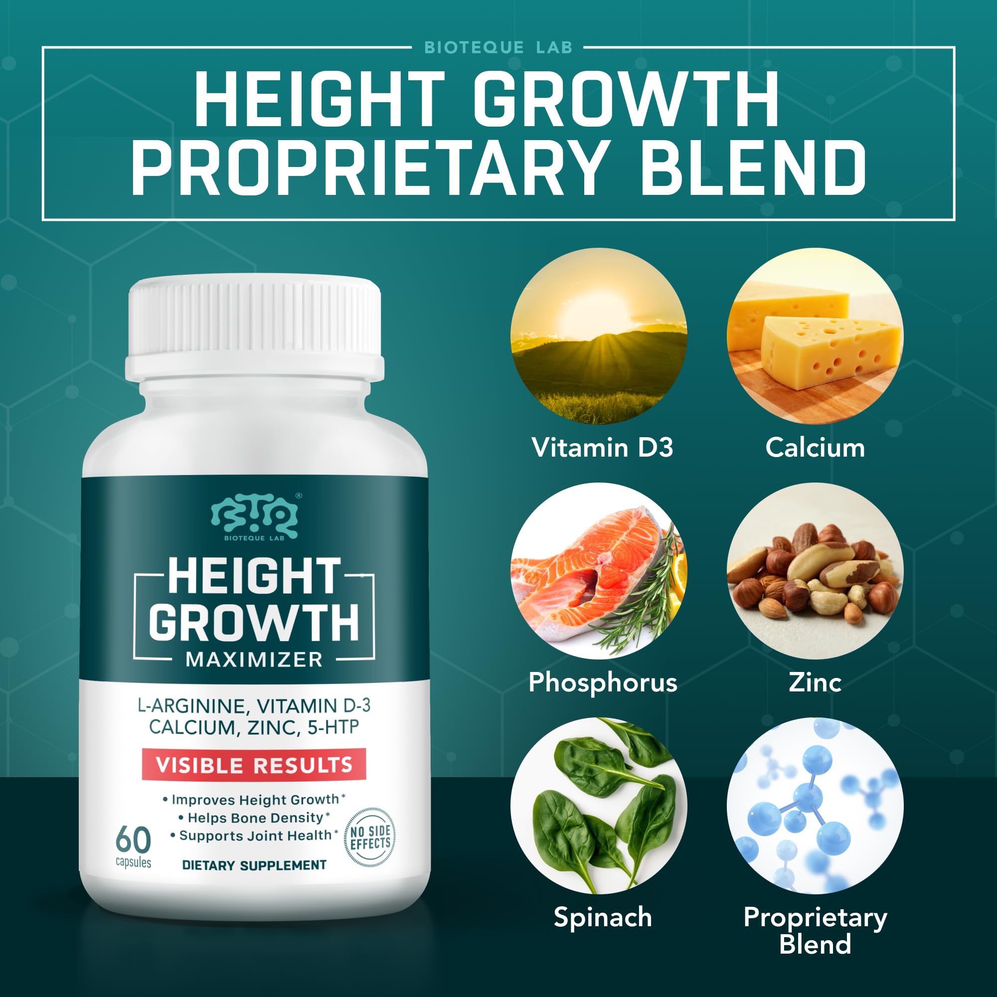 BIOTEQUELAB etiqueta nutricional primer plano especificando dosis y composición