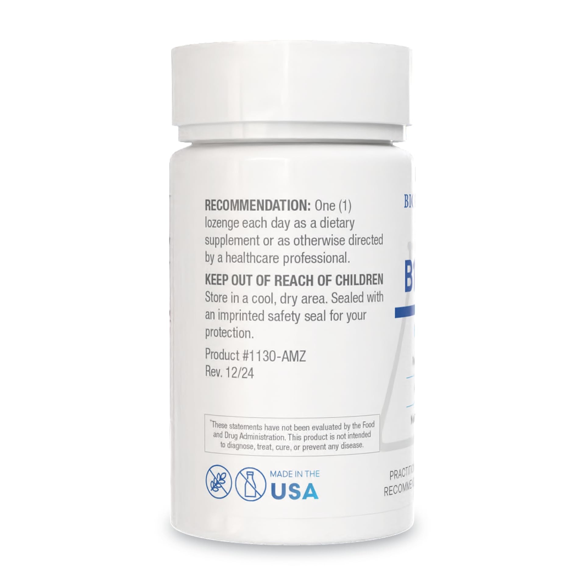 BIOTICS RESEARCH lista de ingredientes y certificaciones, transparencia de calidad