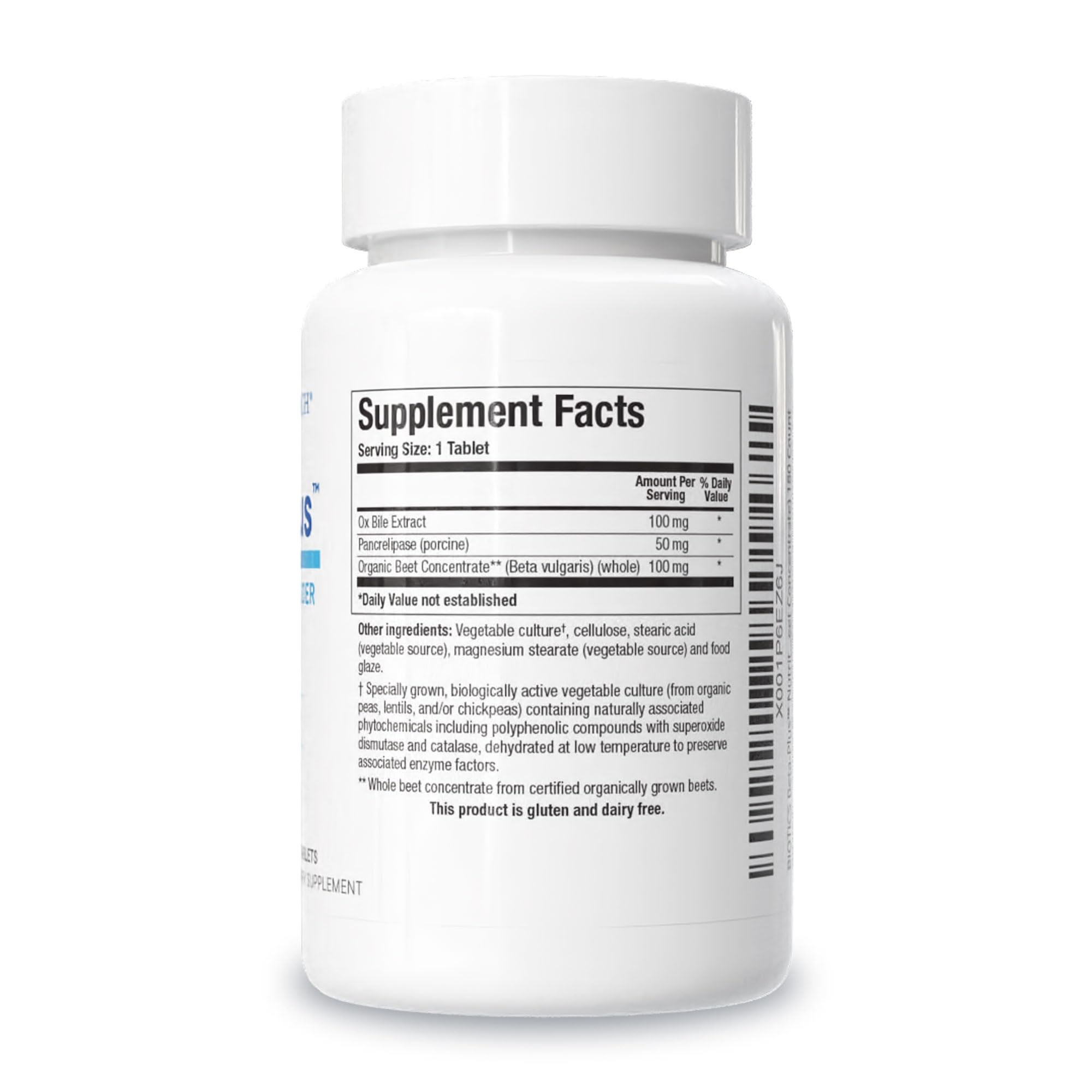 BIOTICS RESEARCH remolacha orgánica como ingrediente coadyuvante natural