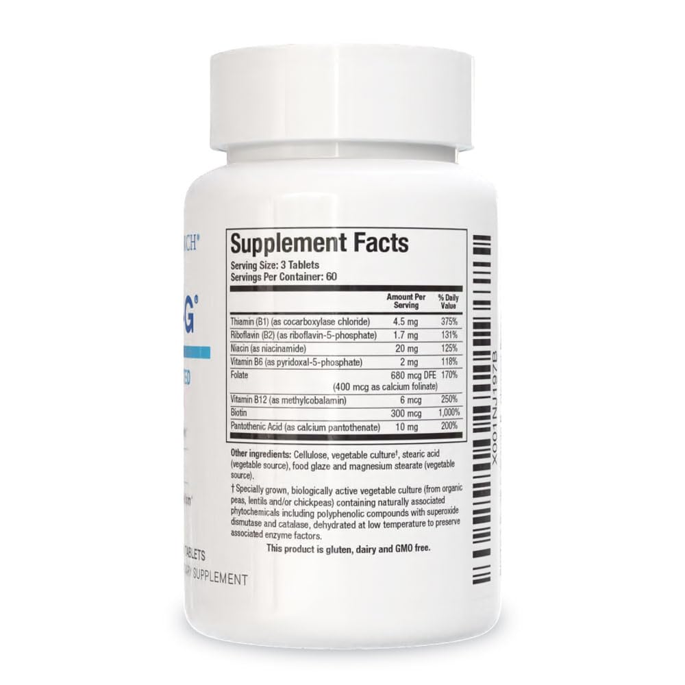 BIOTICS RESEARCH etiqueta nutricional legible que muestra ingredientes y transparencia