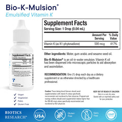 BIOTICS RESEARCH cuentagotas dosificador para medir 500 mcg con precisión y comodidad