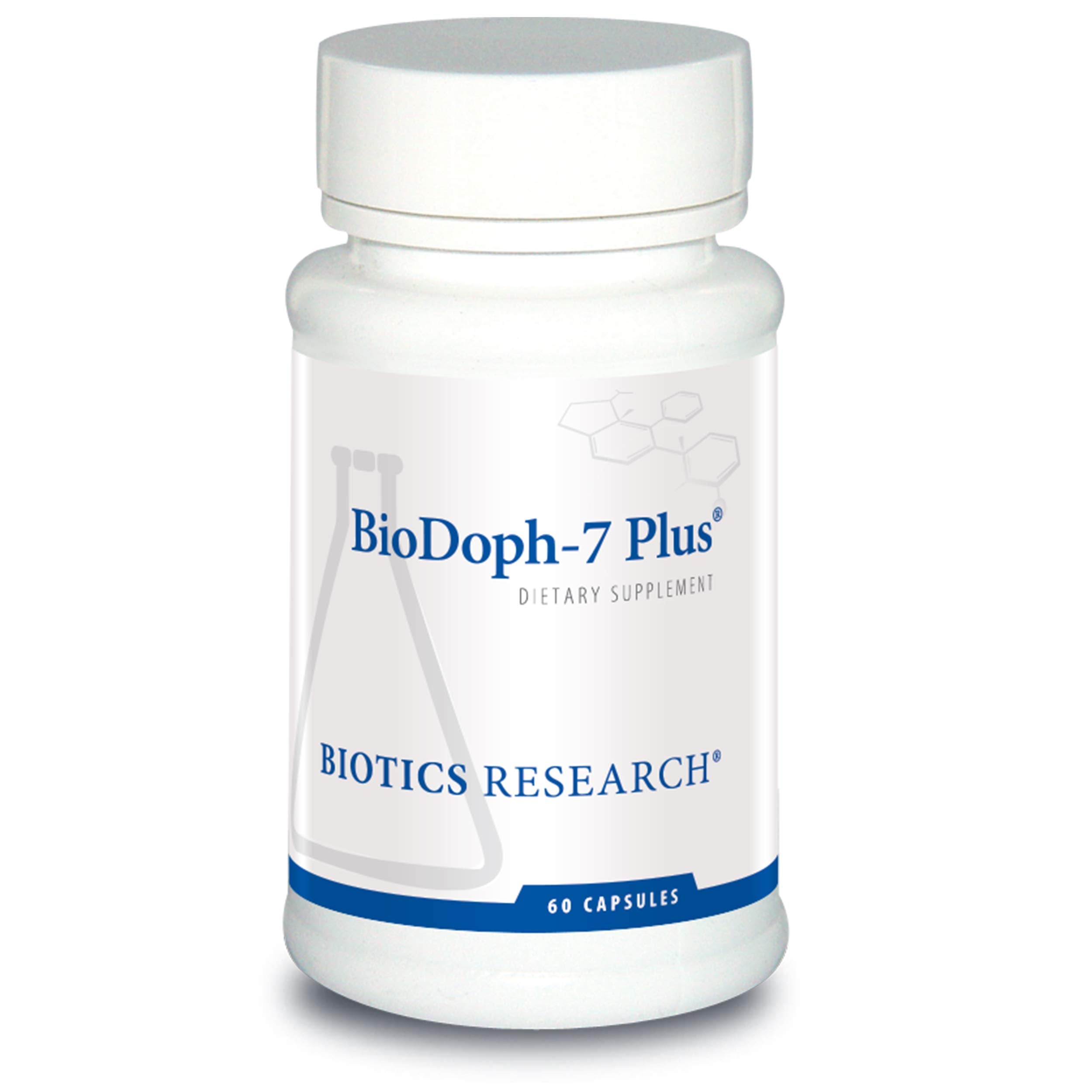 BIOTICS RESEARCH envase BioDoph7 Plus frontal, presentación clara y profesional