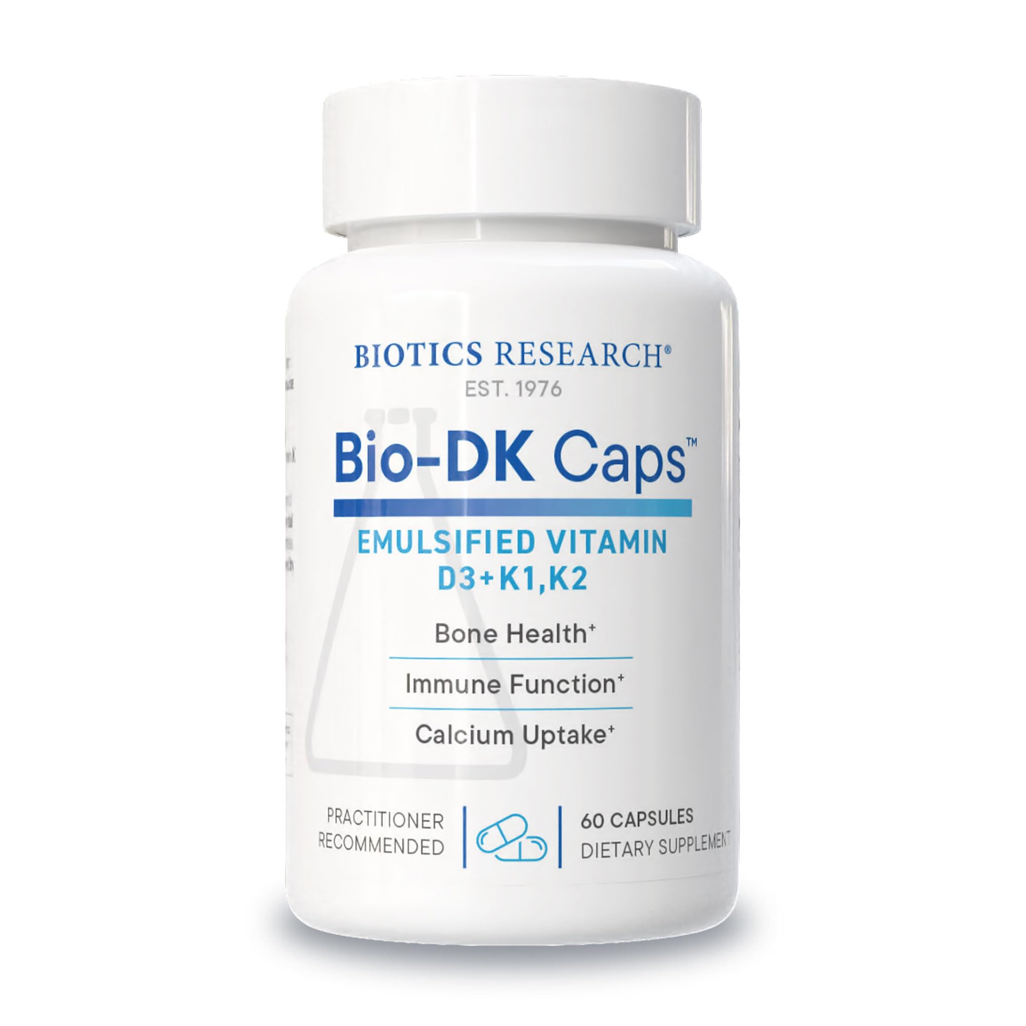 BIOTICS RESEARCH botella frontal mostrando envase y beneficios
