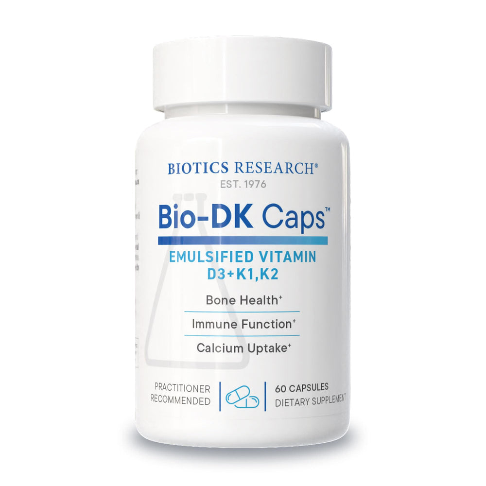 BIOTICS RESEARCH botella frontal mostrando envase y beneficios