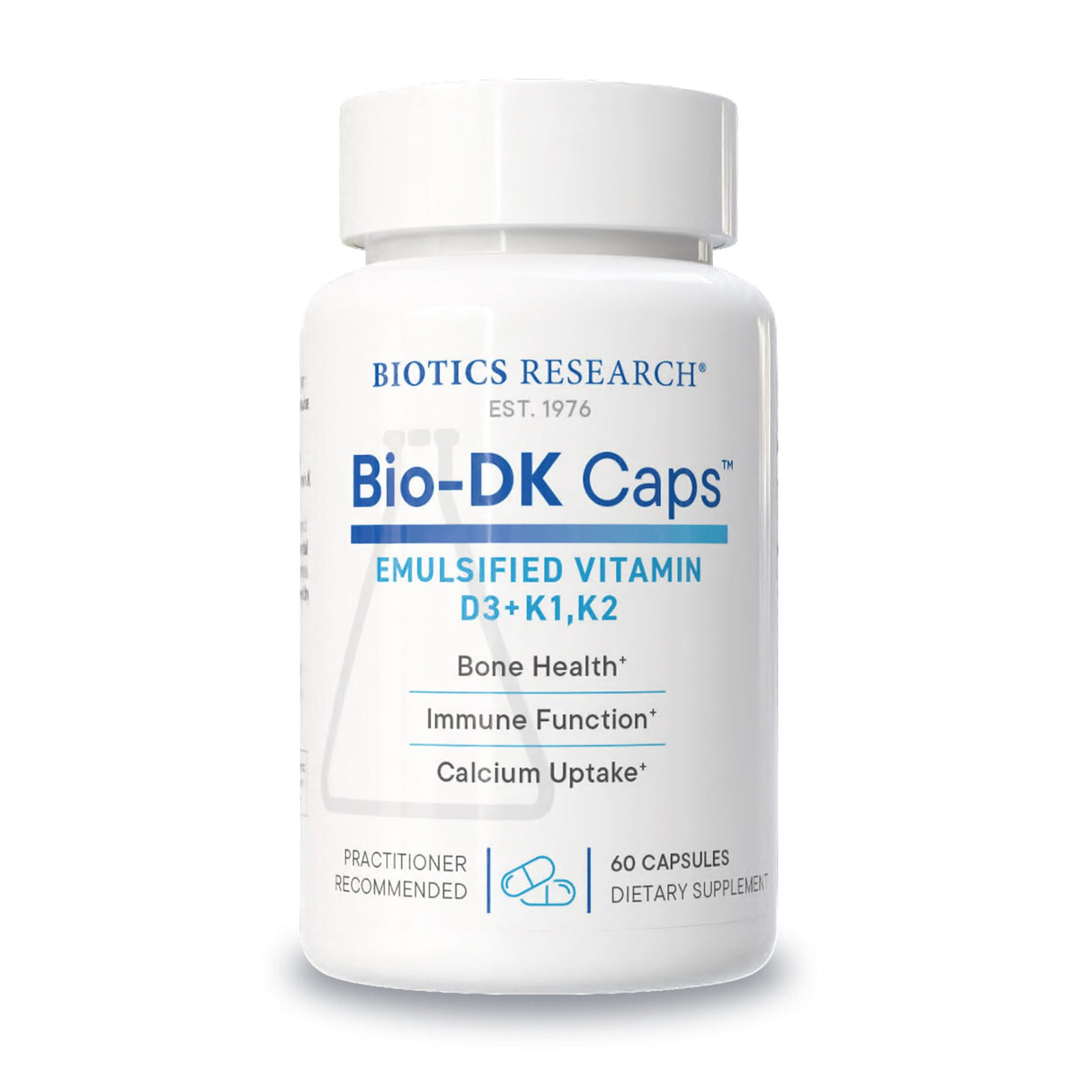 BIOTICS RESEARCH botella frontal mostrando envase y beneficios