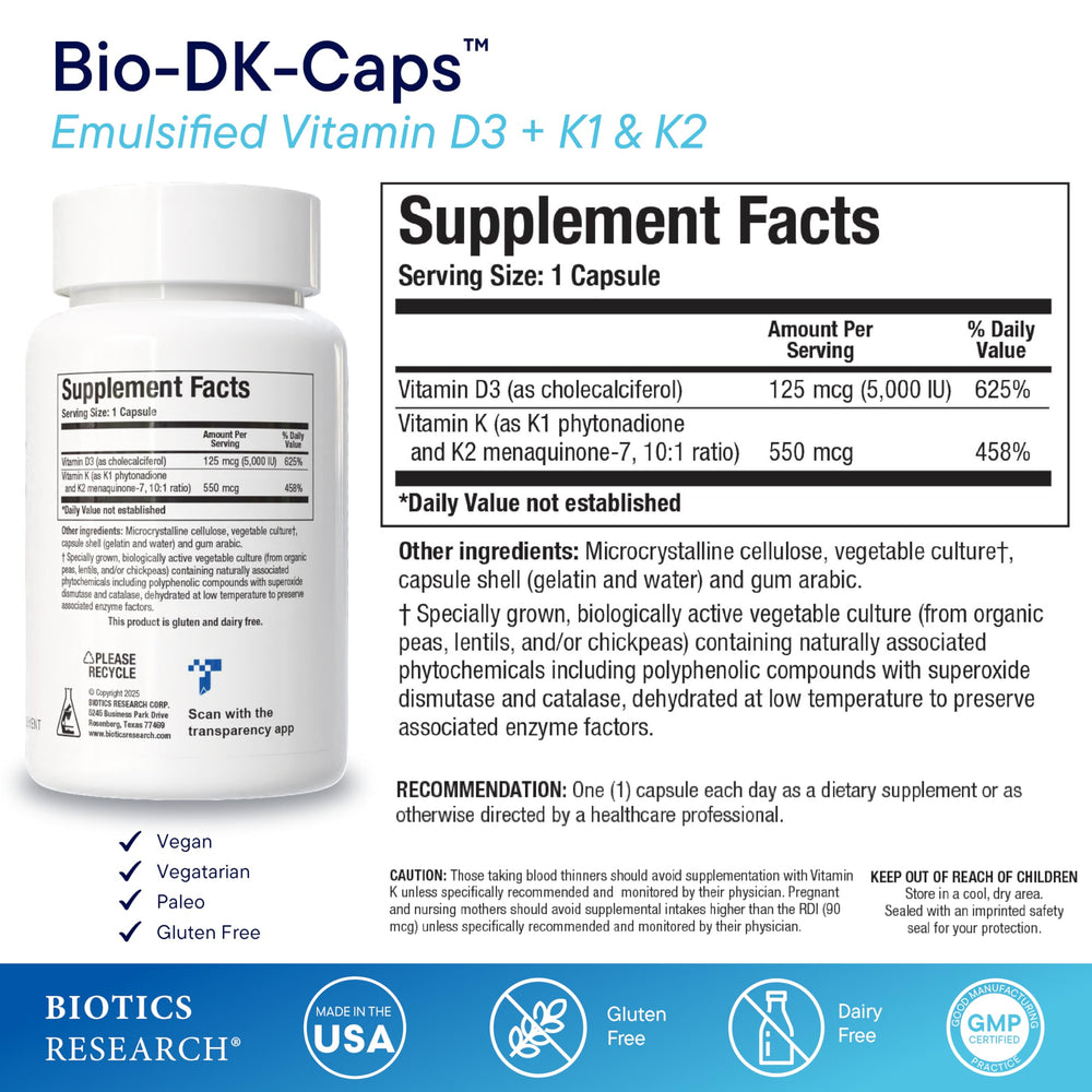 BIOTICS RESEARCH cápsula en primer plano para mejor absorción