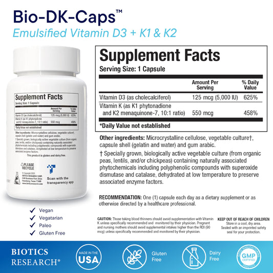 BIOTICS RESEARCH cápsula en primer plano para mejor absorción