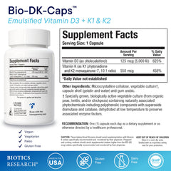 BIOTICS RESEARCH cápsula en primer plano para mejor absorción