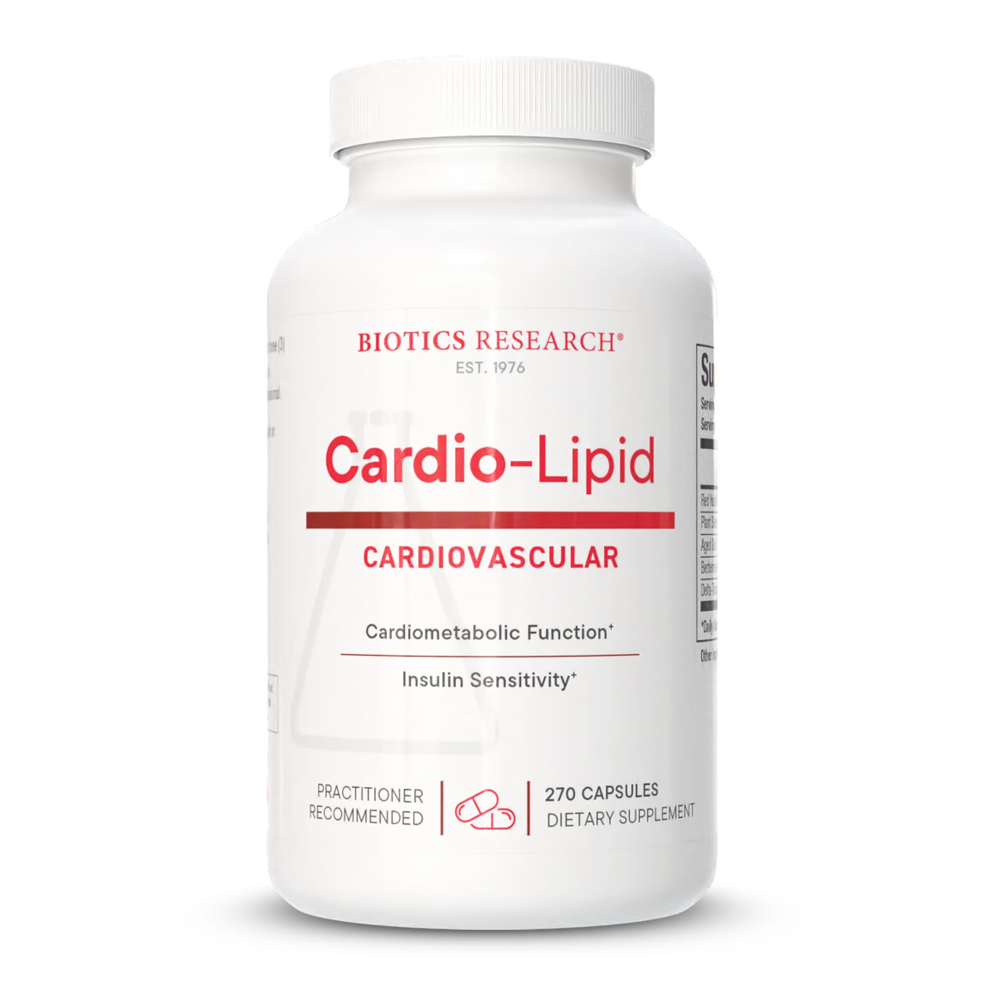 BIOTICS RESEARCH Cardio-Lipid frente del envase mostrando identidad y confianza
