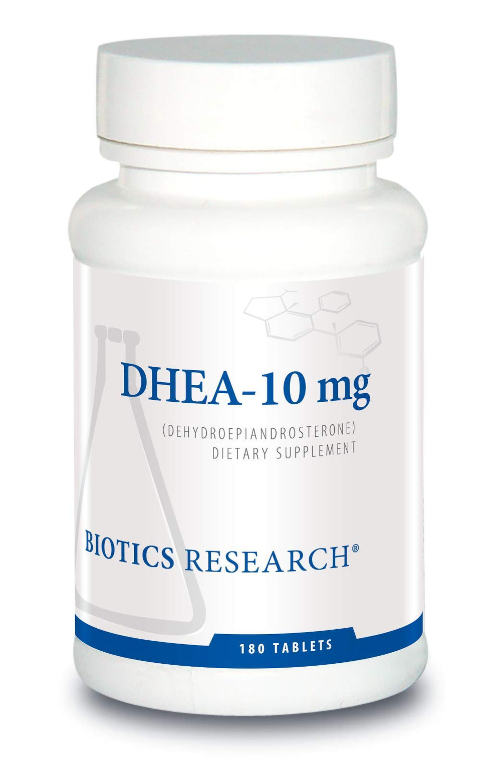BIOTICS RESEARCH frasco frontal mostrando 180 tabletas y beneficio de suministro prolongado
