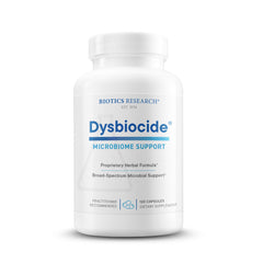 BIOTICS RESEARCH envase frontal mostrando marca y beneficio digestivo