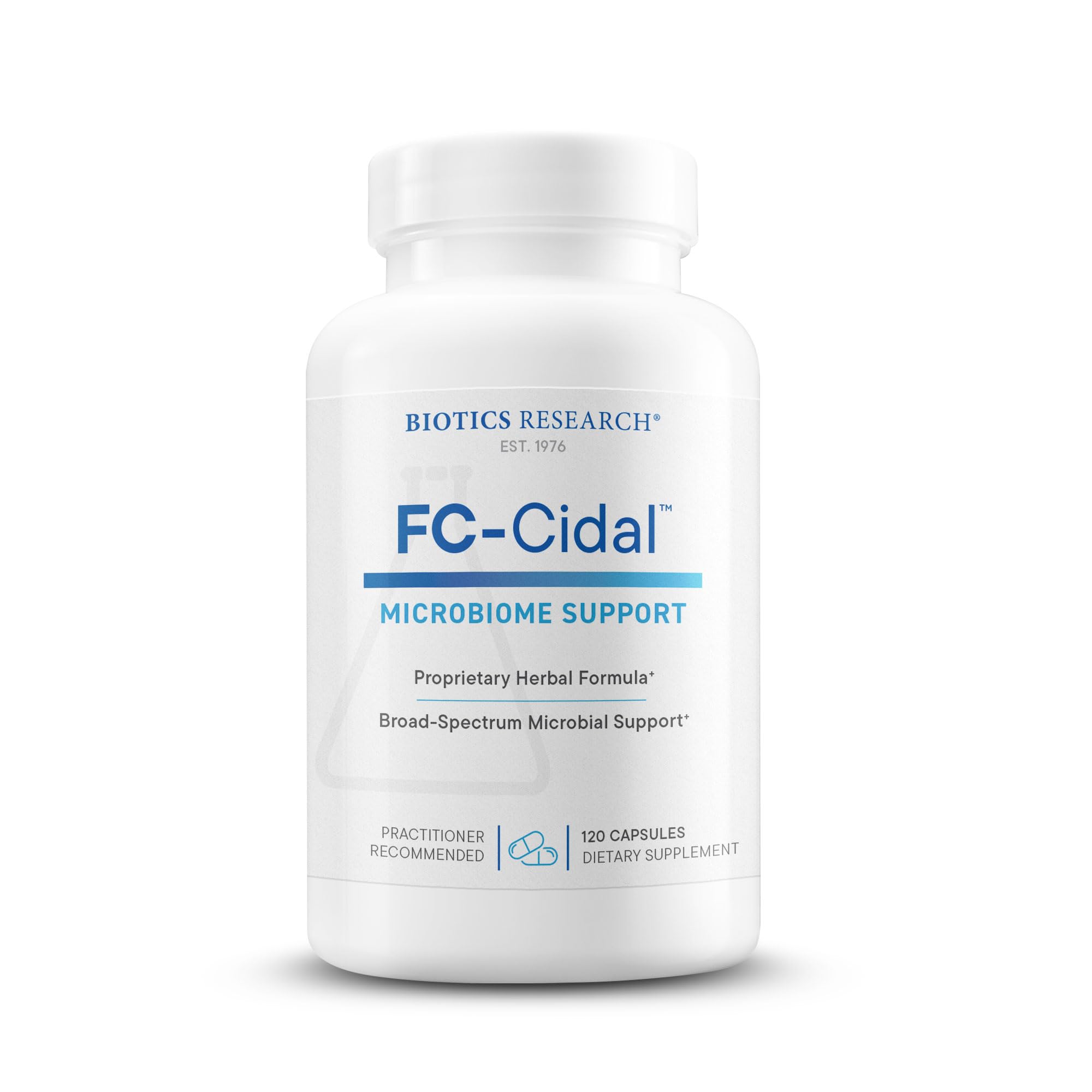 BIOTICS RESEARCH frasco frontal mostrando etiqueta y beneficios