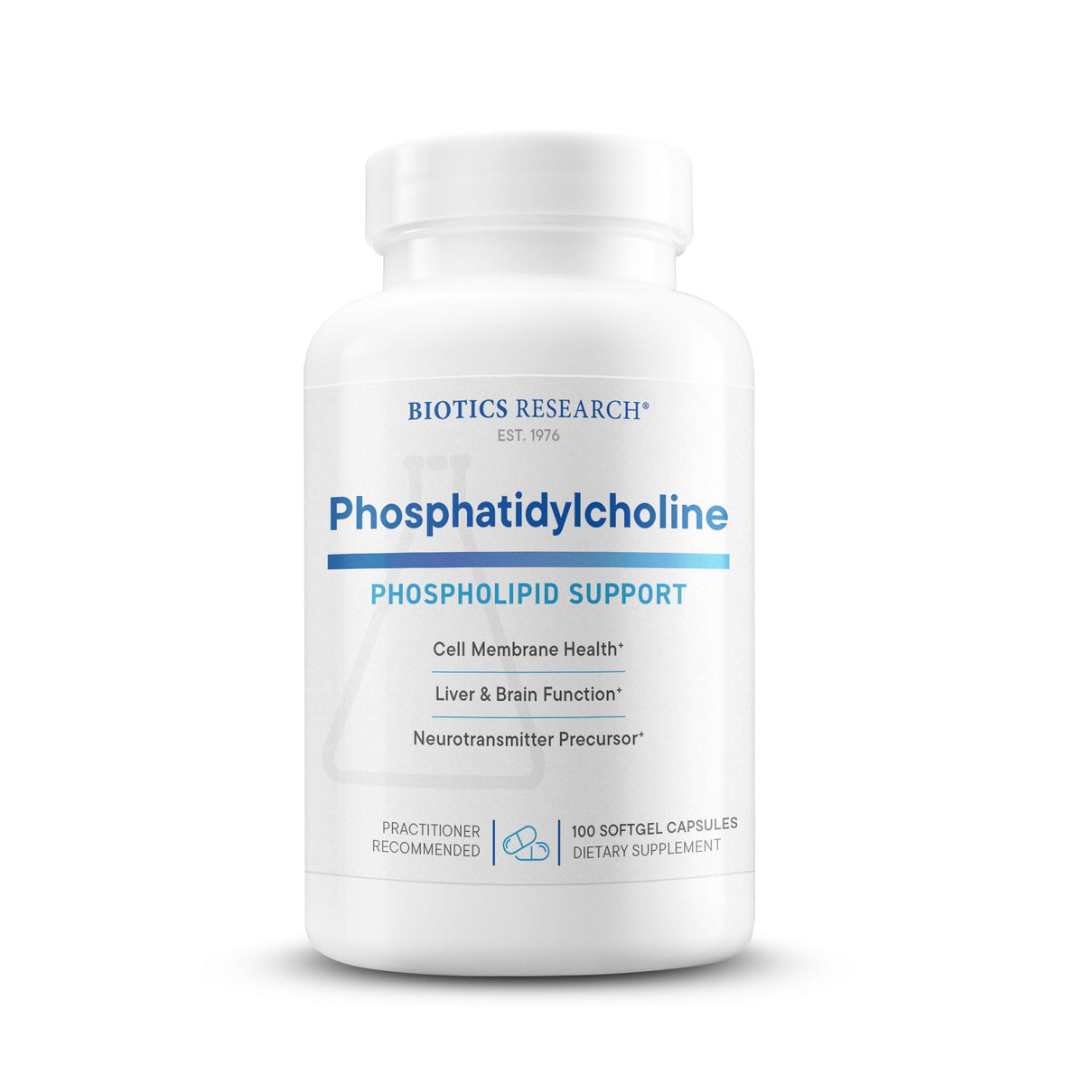 BIOTICS RESEARCH frontal del empaque mostrando 100 porciones y marca, confianza de calidad