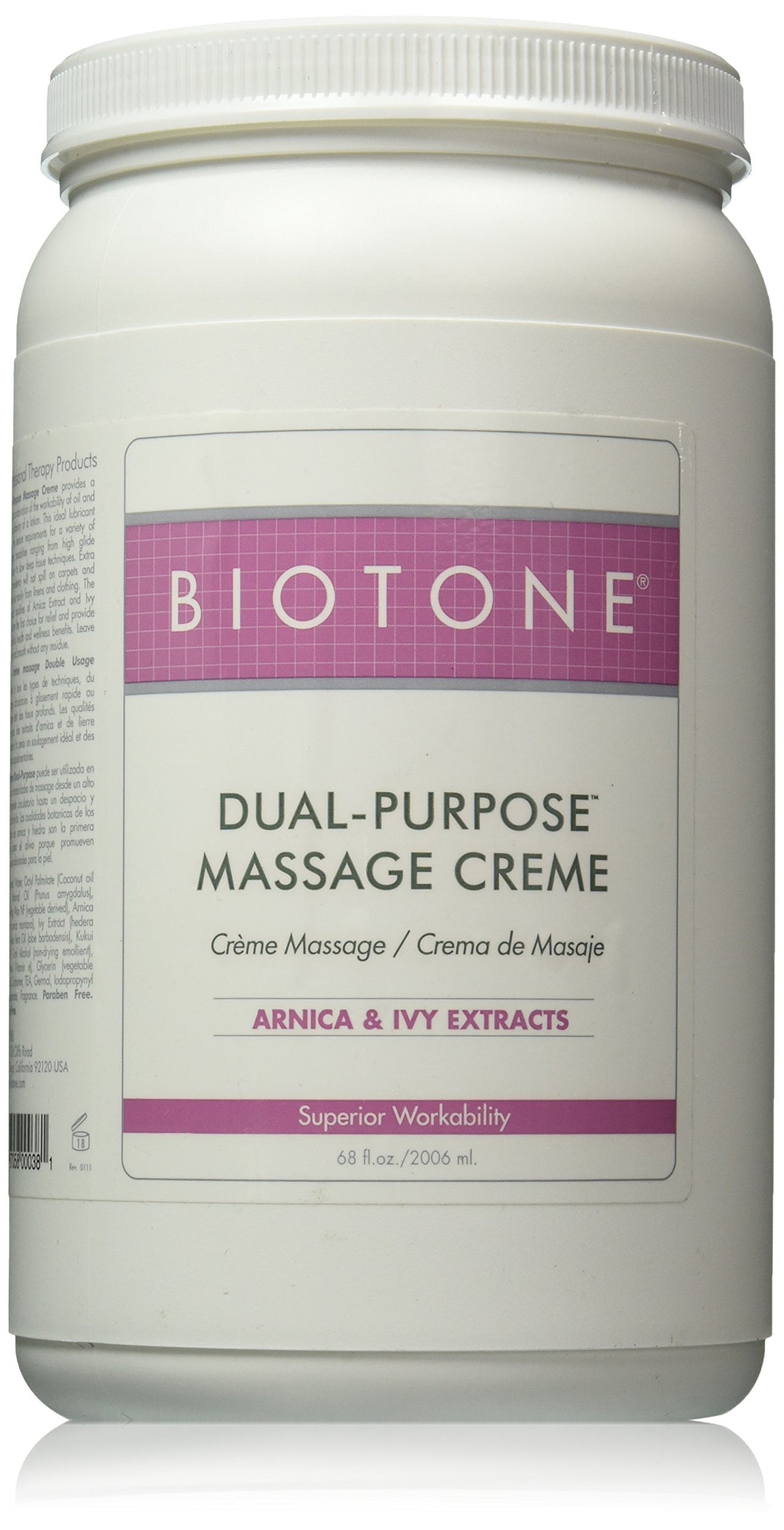 BIOTONE frasco frontal mostrando textura cremosa y beneficio nutritivo