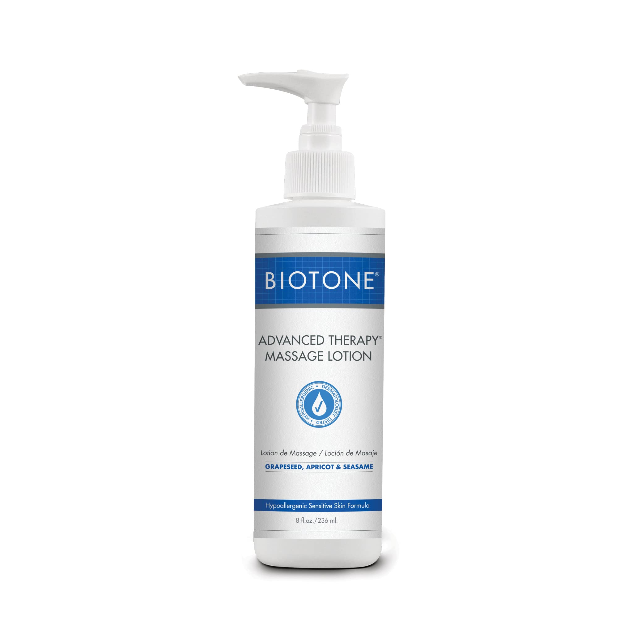 BIOTONE envase frontal que muestra presentación profesional y beneficio de deslizamiento