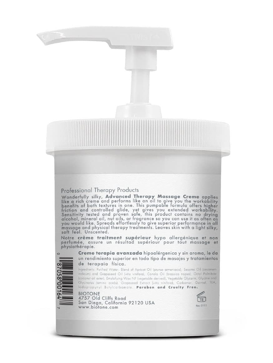 BIOTONE textura cremosa en primer plano para deslizamiento prolongado