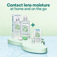 Estilo de vida: usuario con lentes cómodo tras usar Biotrue todo el día