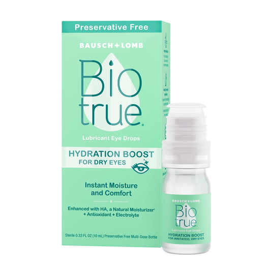 Biotrue envase frontal mostrando diseño y tamaño 10 ml para alivio rápido