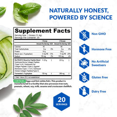 BioTrust etiqueta nutricional detallada con ingredientes y certificaciones