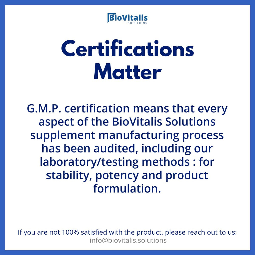 Biovitalis Solutions frasco junto a regla para comparar tamaño y volumen