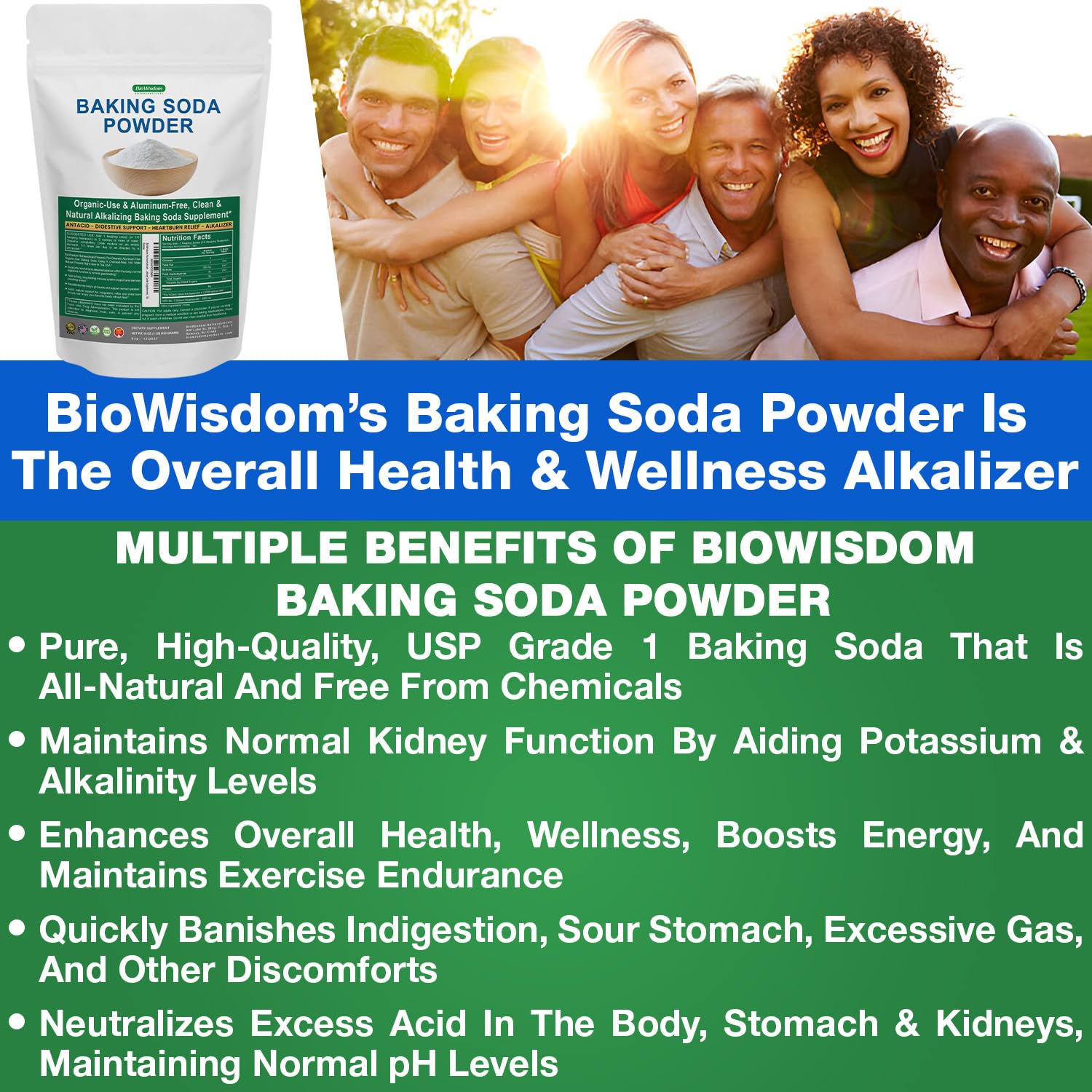 Producto BioWisdom Nutraceuticals usado en masa de repostería casera, beneficio leudado natural