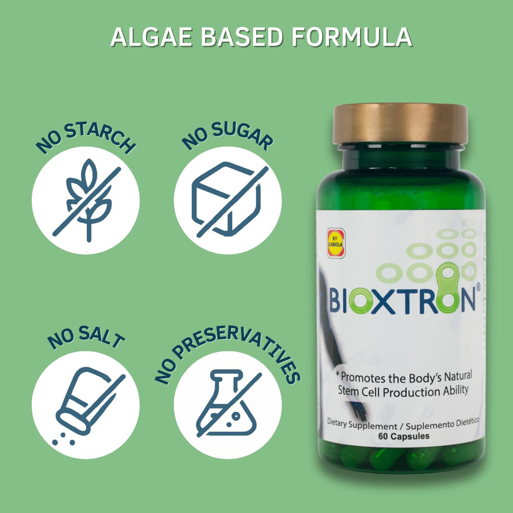 Bioxtron etiqueta nutricional enfocada en ingredientes principales