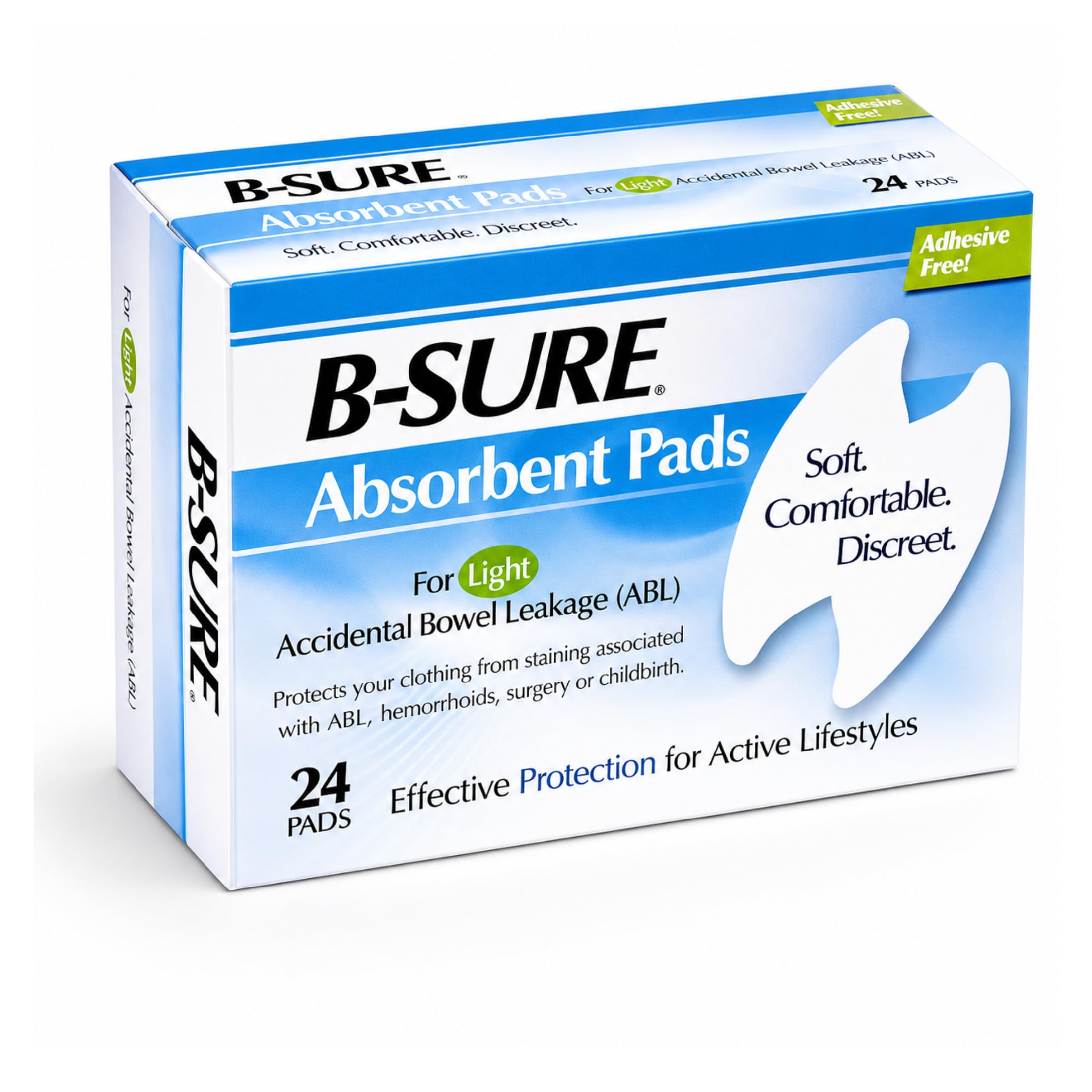 Birchwood B-Sure frente del empaque mostrando caja y cantidad, protección discreta