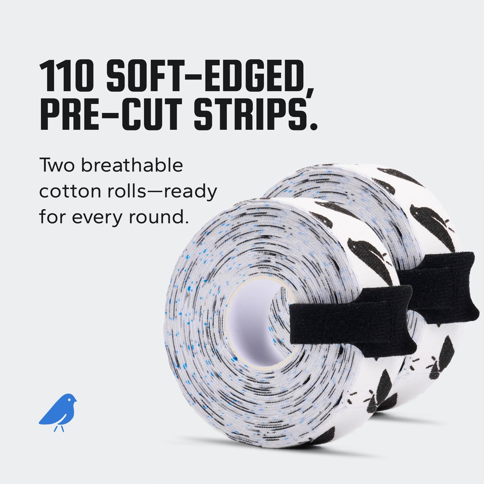 BirdieWrap comparación de tamaño con mano muestra cobertura precisa