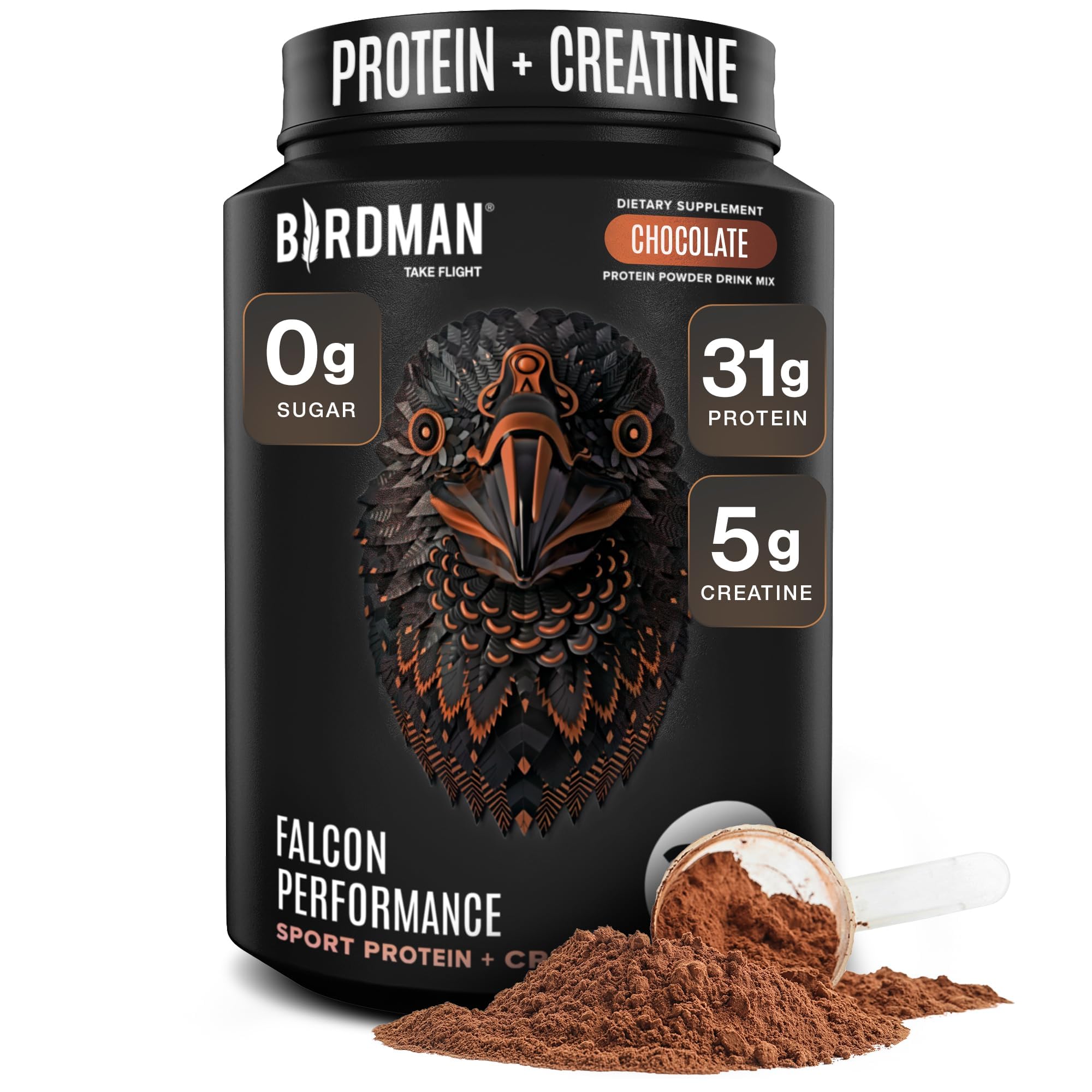 BIRDMAN envase frontal Falcon Performance mostrando beneficios claros