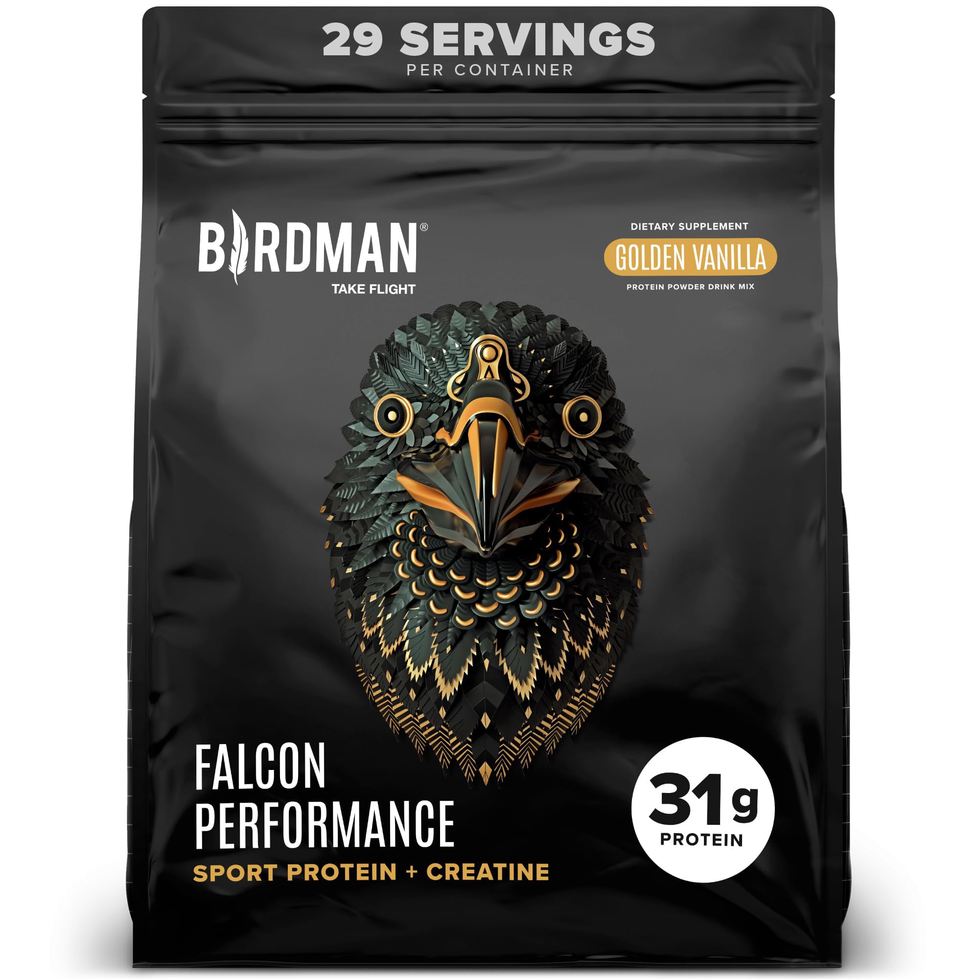 BIRDMAN envase frontal con etiqueta clara y beneficios visibles