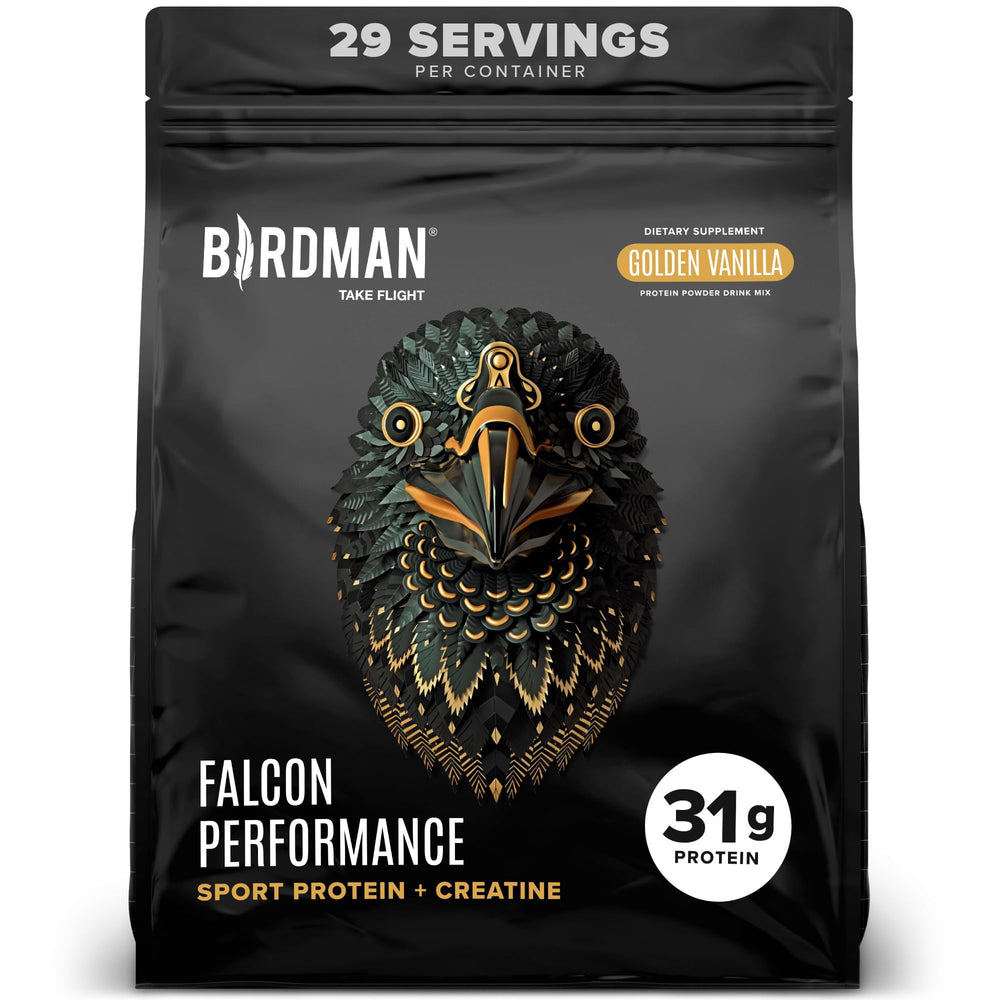 BIRDMAN envase frontal con etiqueta clara y beneficios visibles