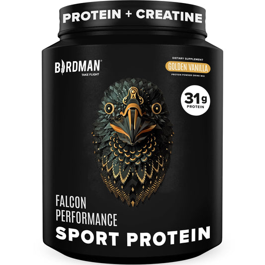 BIRDMAN Falcon vista frontal del envase con información nutricional visible y beneficios