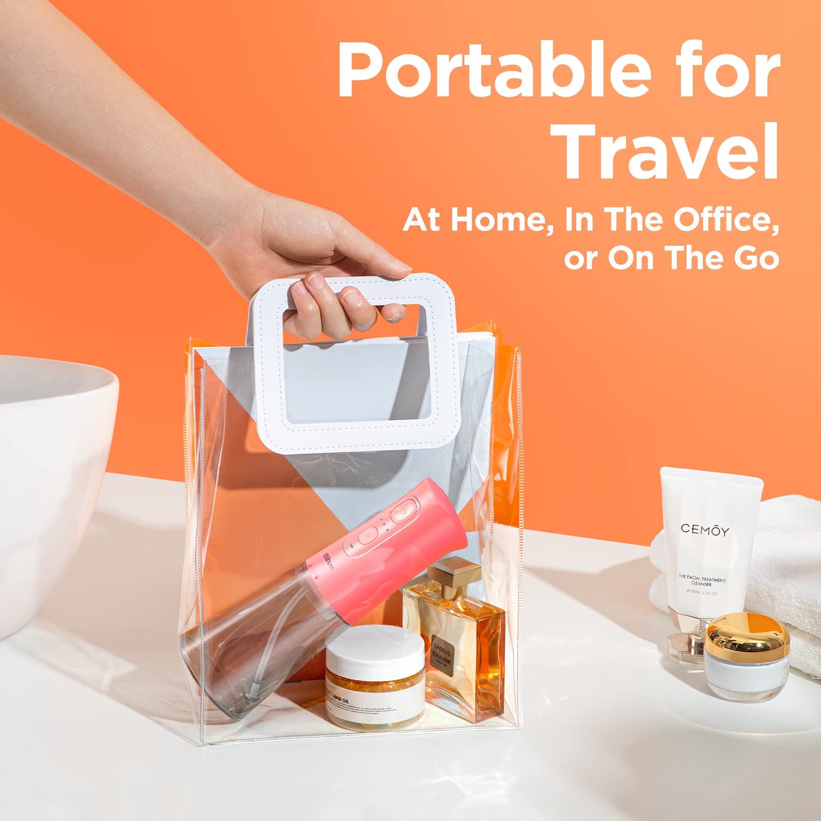 Bitvae cargando vía USB con cable, ideal para viajes y recargas rápidas