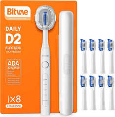 Bitvae D2 vista frontal del cepillo mostrando diseño y marca, ideal para confianza de uso